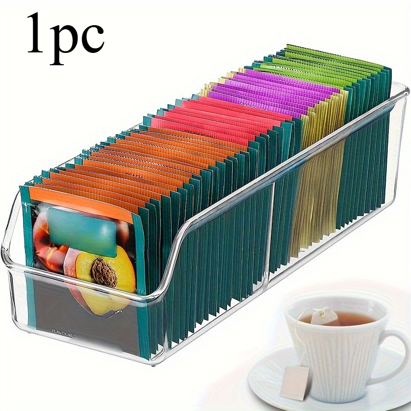 1pc Clear Tea Bag Organizer Bo - Coffee Tea And Sugar Set review and price