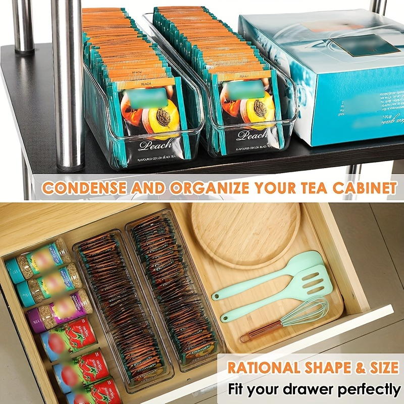 1pc Clear Tea Bag Organizer Bo - Coffee Tea And Sugar Set review and price