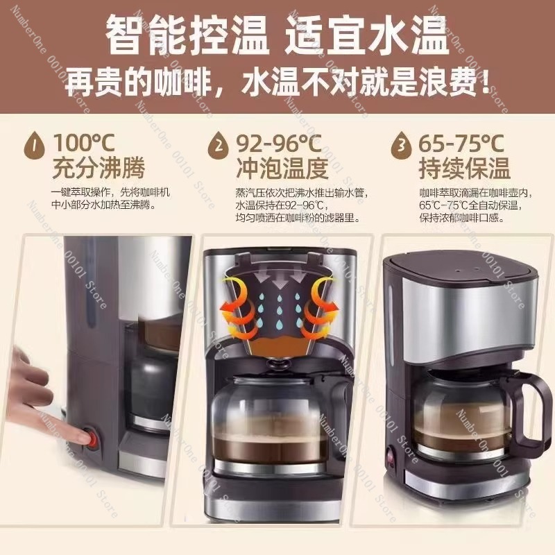 Compact Home Drip Coffee Maker - Coffee Tea Maker Combo review and price