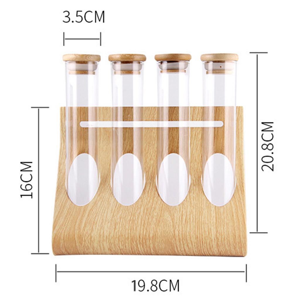 Glass Tube Storage Rack Visibl - Coffee And Tea Glass review and price