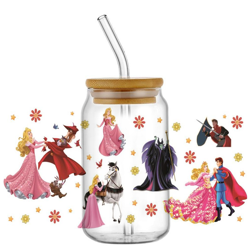 beauty Aurora and witch patter - Coffee And Tea Glass review and price