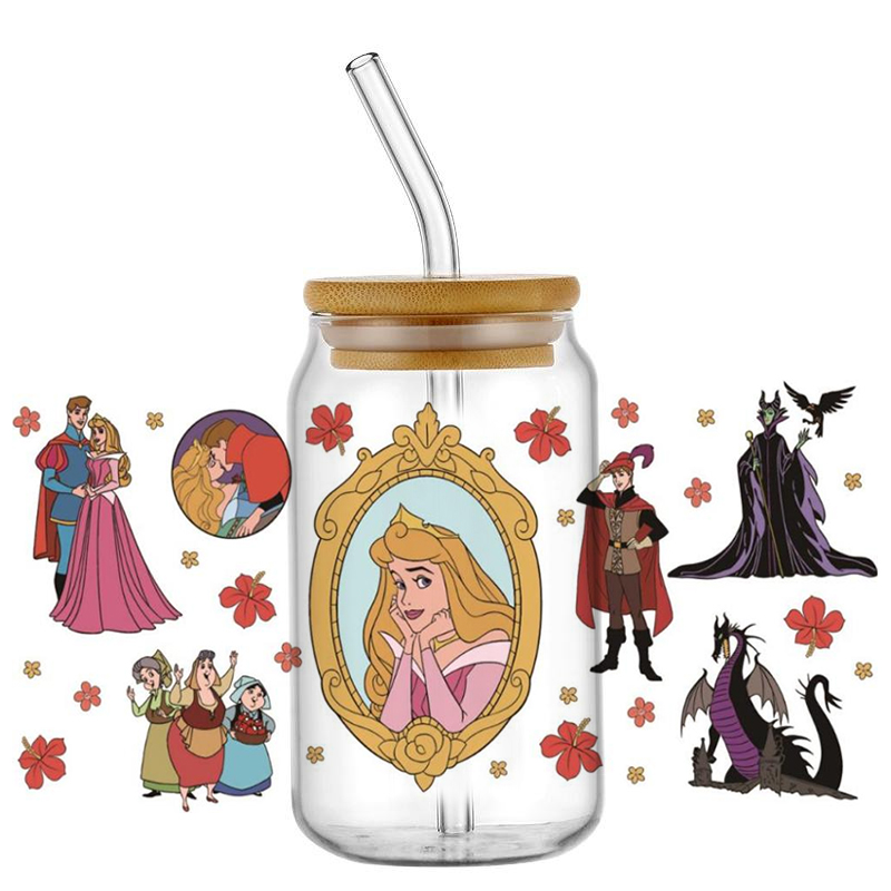 beauty Aurora and witch patter - Coffee And Tea Glass review and price