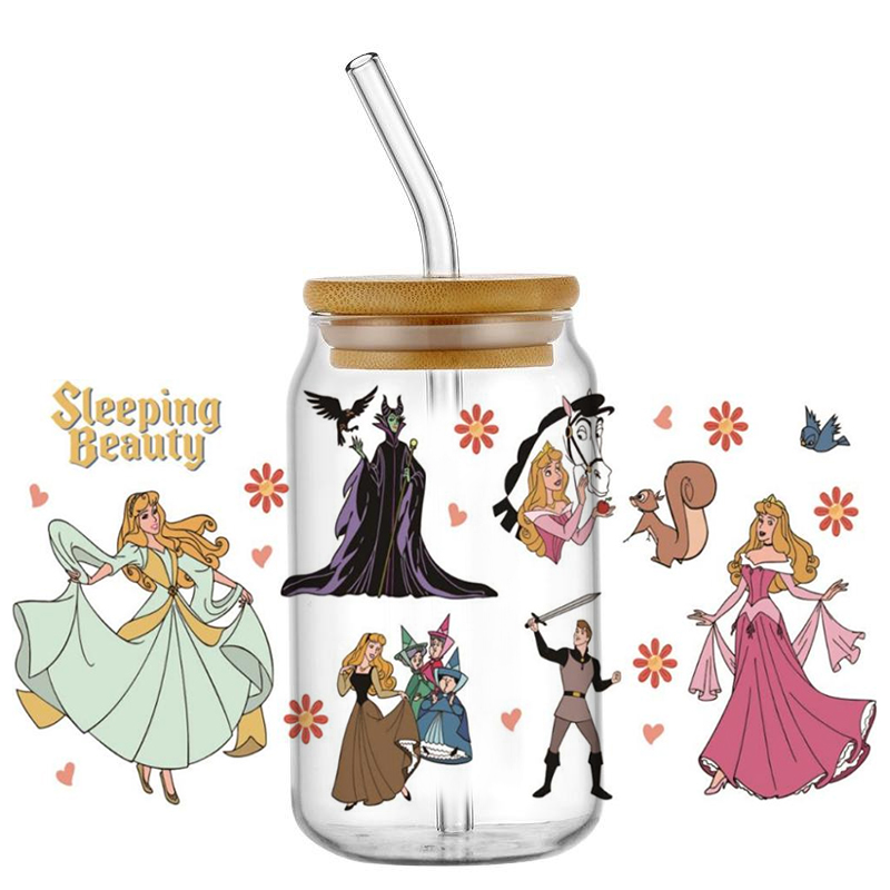 beauty Aurora and witch patter - Coffee And Tea Glass review and price