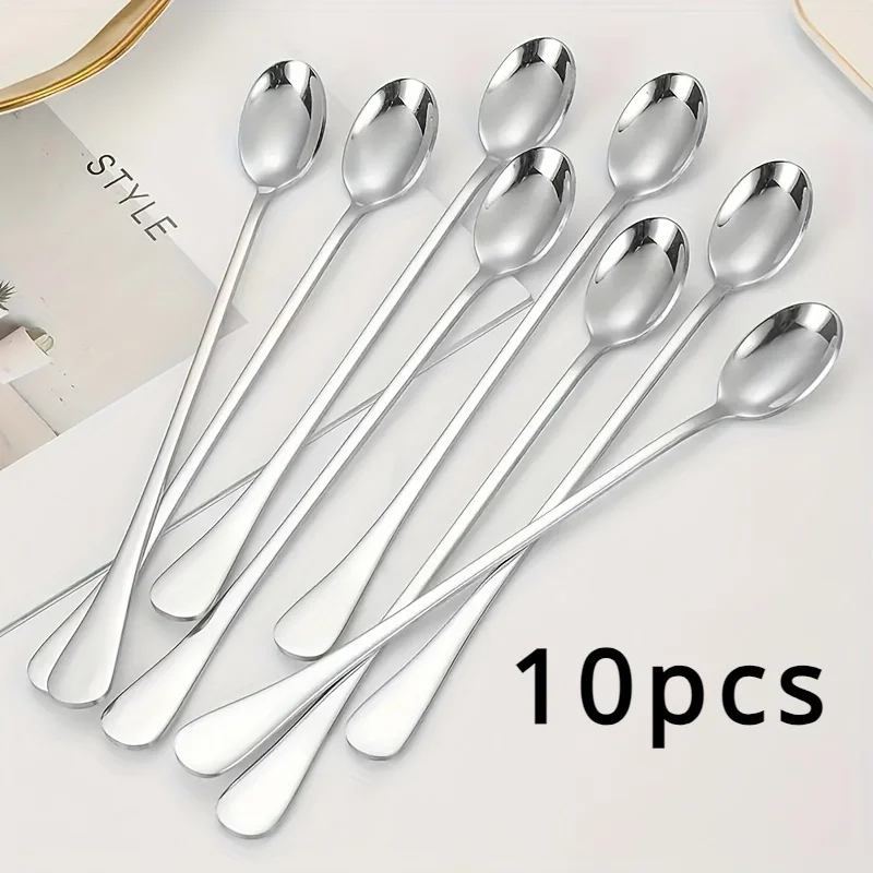 Stainless Steel 1/10pcs Long H - Coffee Tea Games review and price