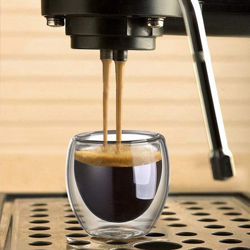 Double Walled Glass Coffee Mug - Coffee Tea And Sugar Set review and price