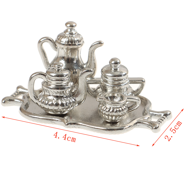 Dollhouse Miniature Silver Met - Young Tea Coffee review and price