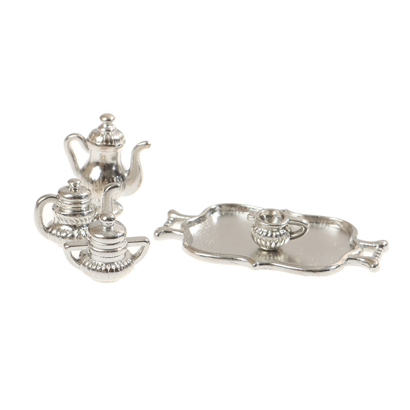 Dollhouse Miniature Silver Met - Young Tea Coffee review and price