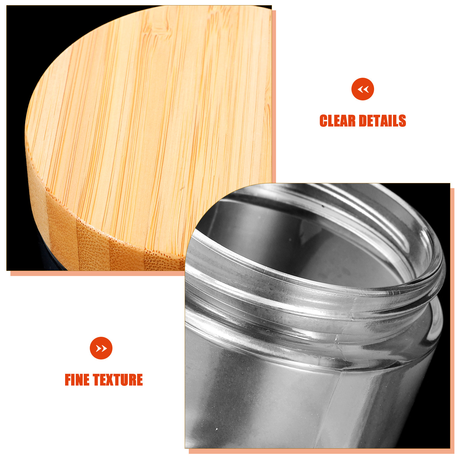 4Pcs Sturdy Glass Canisters wi - Coffee And Tea Glass review and price