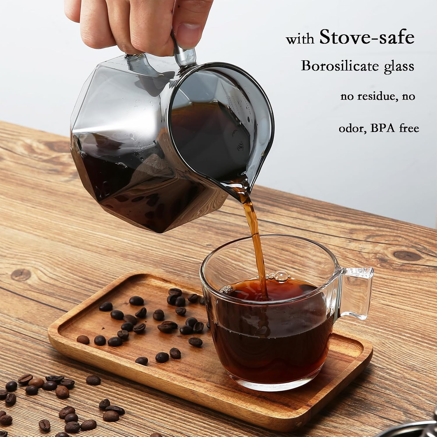 Magpie Glass Coffee Pot For V6 - Coffee And Tea Glass review and price