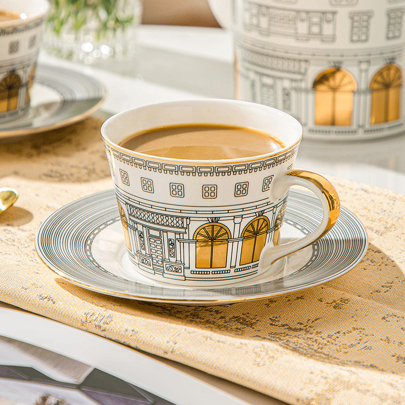Architectural Cup and Saucer C - Coffee Tea And Sugar Set review and price